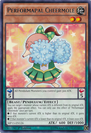 Performapal Cheermole | The New Challengers | NECH-EN001 | Rare