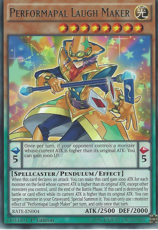 Performapal Laugh Maker | Raging Tempest | RATE-EN004 | Rare