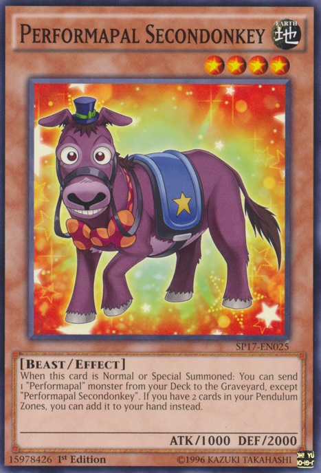 Performapal Secondonkey | Dimension of Chaos | DOCS-EN001 | Rare