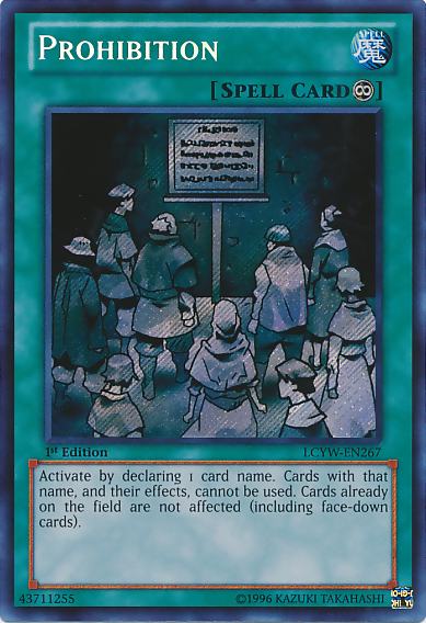Prohibition | Pharaoh's Servant | PSV-EN039 | Rare