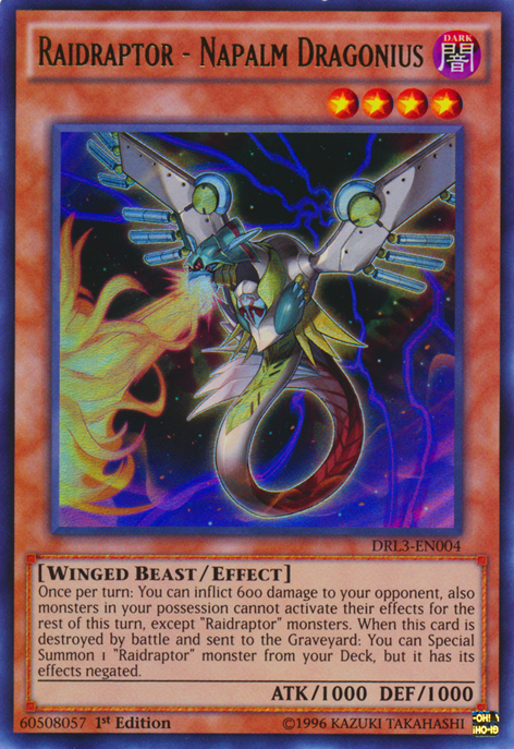 Raidraptor - Napalm Dragonius | Dragons of Legend: Unleashed | DRL3-EN004 | Ultra Rare