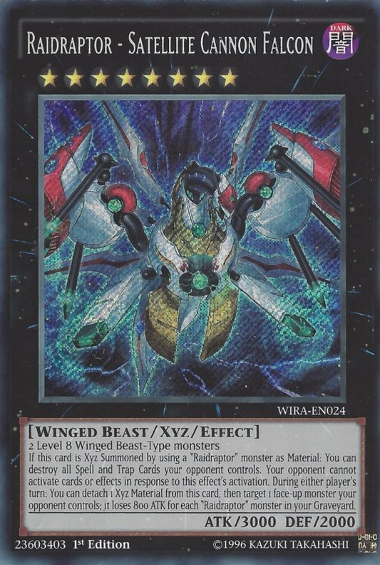 Raidraptor - Satellite Cannon Falcon | Wing Raiders | WIRA-EN024 | Secret Rare