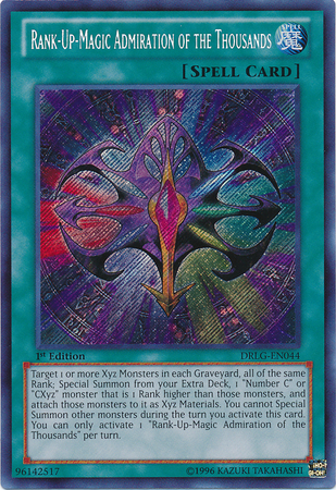 Rank-Up-Magic Admiration of the Thousands | Dragons of Legend | DRLG-EN044 | Secret Rare
