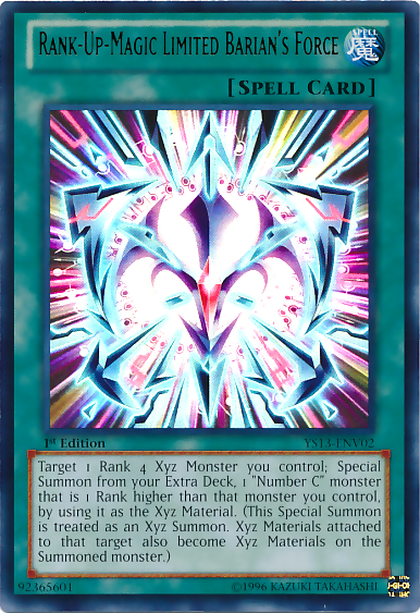 Rank-Up-Magic Limited Barian's Force | Super Starter Power-Up Pack | YS13-ENV02 | Ultra Rare