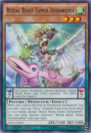 Ritual Beast Tamer Zefrawendi | Crossed Souls | CROS-EN029 | Rare