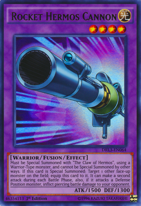 Rocket Hermos Cannon | Dragons of Legend 2 | DRL2-EN010 | Secret Rare