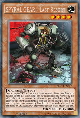 SPYRAL GEAR - Last Resort | Maximum Crisis | MACR-EN087 | Rare