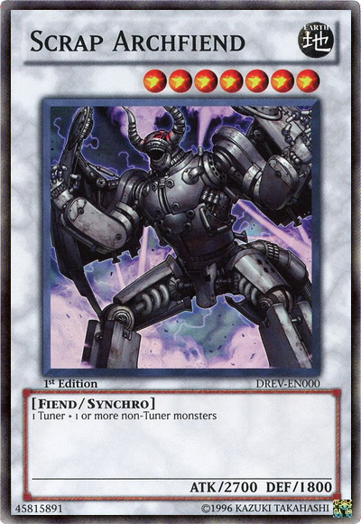 Scrap Archfiend | Duelist Revolution Sneak Peek Participation Card | DREV-ENSP1 | Ultra Rare