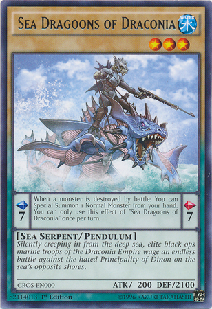 Sea Dragoons of Draconia | Crossed Souls Sneak Peek Participation Card | CROS-ENSP1 | Ultra Rare