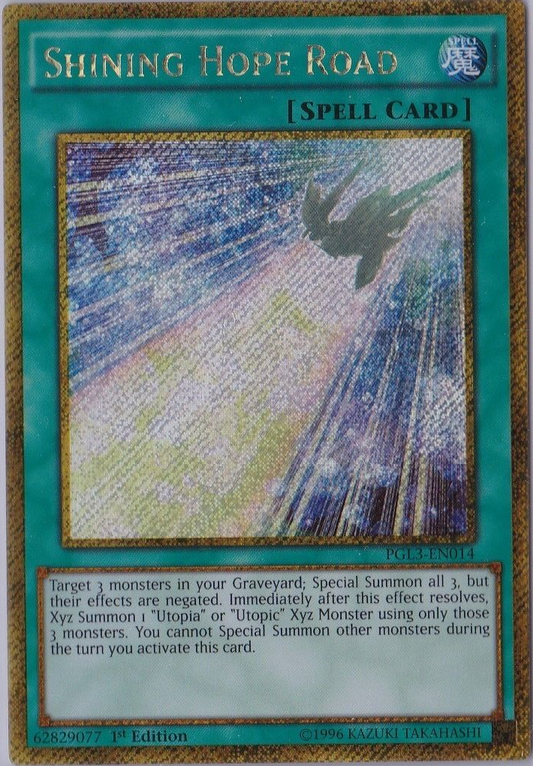 Shining Hope Road | Premium Gold: Infinite Gold | PGL3-EN014 | Gold Secret Rare