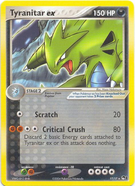 Tyranitar ex | POP Series 1 | EX | 17/17 | New Mint | Rare