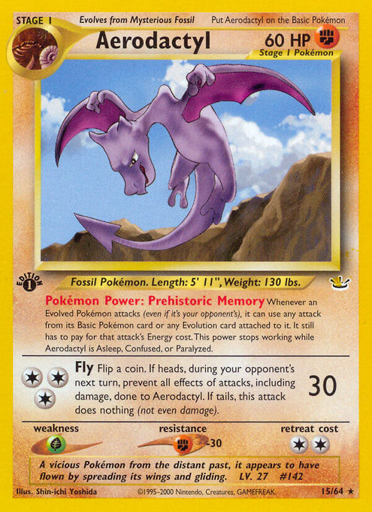 Aerodactyl | Neo Revelation | Neo | 15/64 | New Mint | Rare