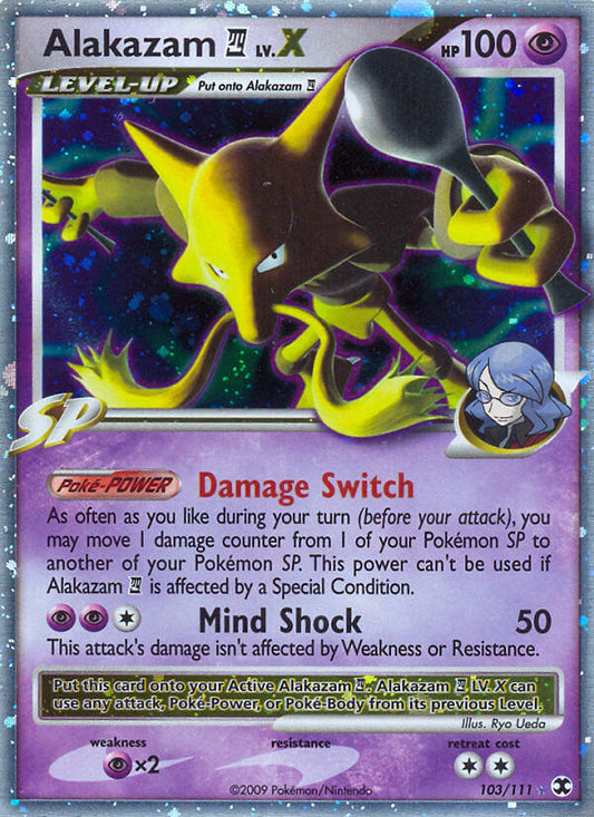 Alakazam E4 LV.X | Rising Rivals | Platinum | 103/111 | New Mint | Rare Holo LV.X