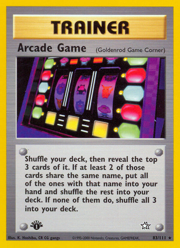 Arcade Game | Neo Genesis | Neo | 83/111 | New Mint | Rare