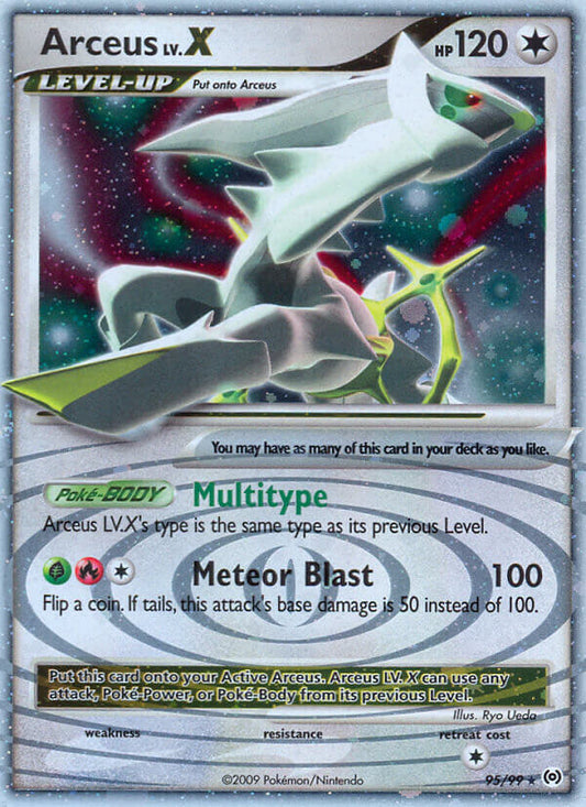 Arceus LV.X | Arceus | Platinum | 95/99 | New Mint | Rare Holo LV.X