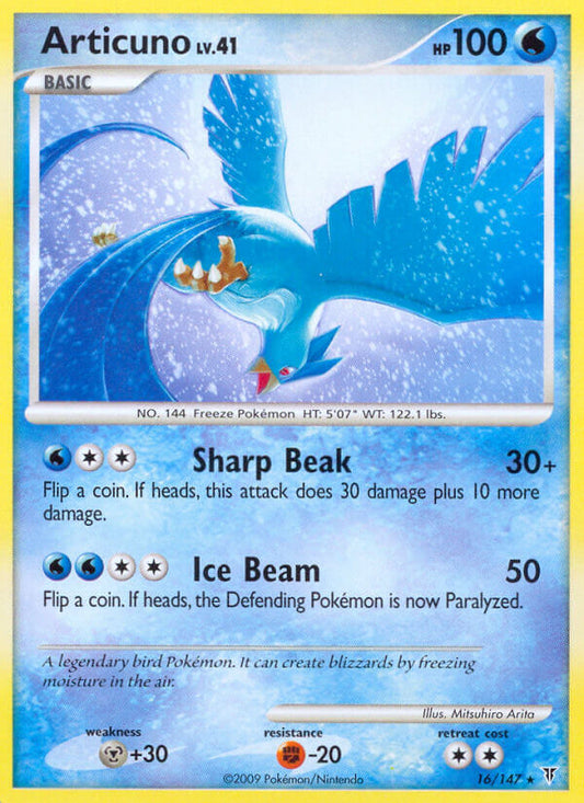 Articuno | Supreme Victors | Platinum | 16/147 | New Mint | Rare