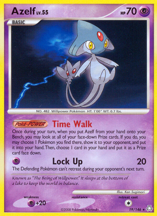 Azelf | Legends Awakened | Diamond & Pearl | 19/146 | New Mint | Rare