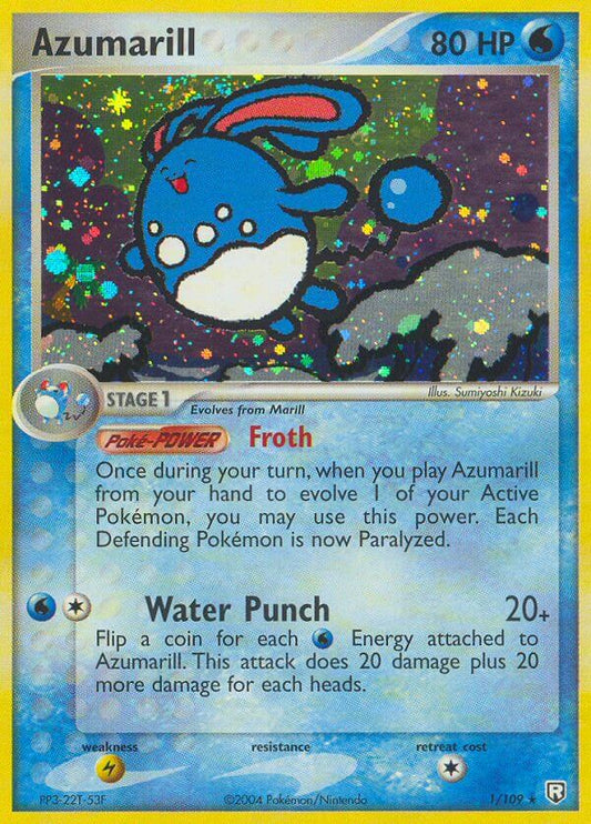Azumarill | Team Rocket Returns | EX | 1/109 | New Mint | Rare Holo