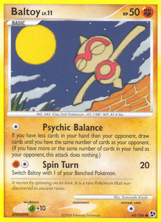Baltoy | Great Encounters | Diamond & Pearl | 60/106 | New Mint | Common