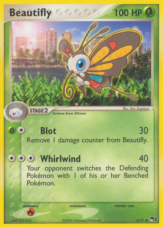 Beautifly | POP Series 1 | EX | 6/17 | New Mint | Uncommon