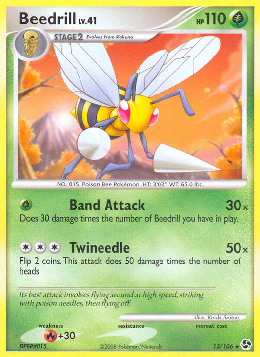 Beedrill | Great Encounters | Diamond & Pearl | 13/106 | New Mint | Rare