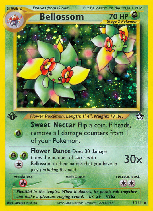 Bellossom | Neo Genesis | Neo | 3/111 | New Mint | Rare Holo
