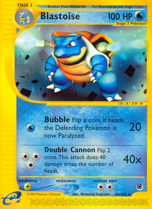 Blastoise | Expedition | E-Card | 36/165 | New Mint | Rare