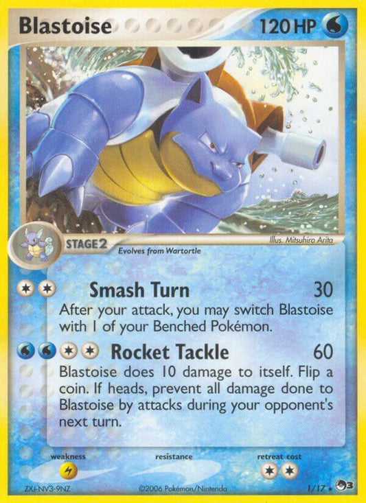 Blastoise | POP Series 3 | EX | 1/17 | New Mint | Rare