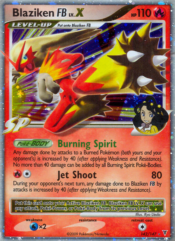 Blaziken FB LV.X | Supreme Victors | Platinum | 142/147 | New Mint | Rare Holo LV.X