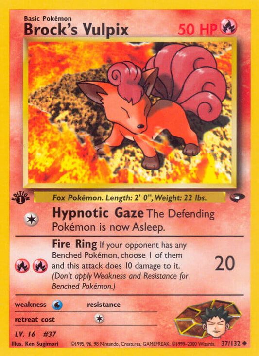 Brock’s Vulpix | Gym Challenge | Gym | 37/132 | New Mint | Uncommon