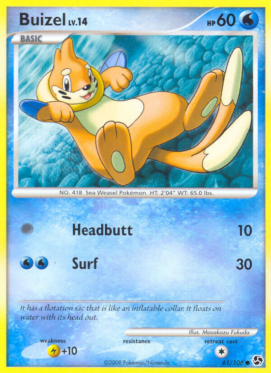 Buizel | Great Encounters | Diamond & Pearl | 61/106 | New Mint | Common