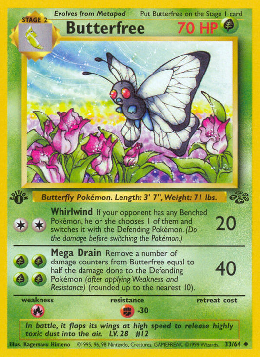 Butterfree | Jungle | Classic | 33/64 | New Mint | Uncommon