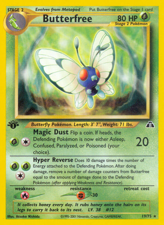 Butterfree | Neo Discovery | Neo | 19/75 | New Mint | Rare