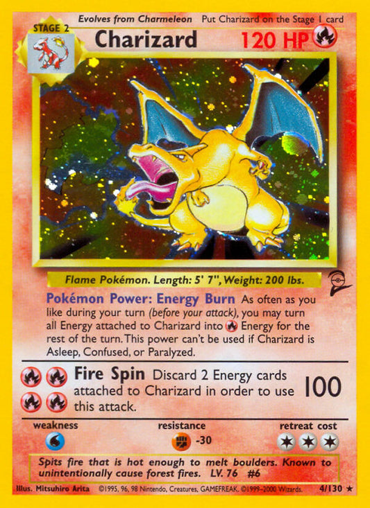 Charizard | Base Set 2 | Classic | 4/130 | New Mint | Rare Holo