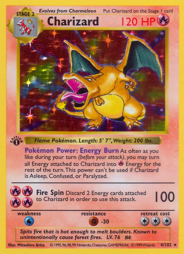 Charizard | Base Set | Classic | 4/102 | New Mint | Rare Holo