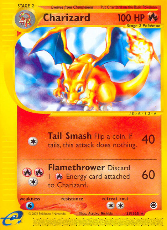 Charizard | Expedition | E-Card | 39/165 | New Mint | Rare
