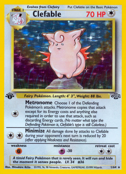 Clefable | Jungle | Classic | 1/64 | New Mint | Rare Holo