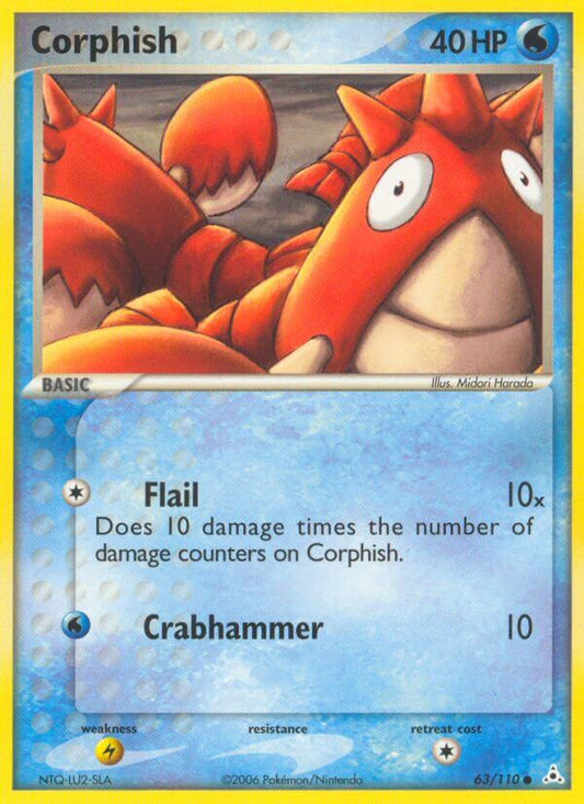 Corphish | Holon Phantoms | EX | 63/110 | New Mint | Common