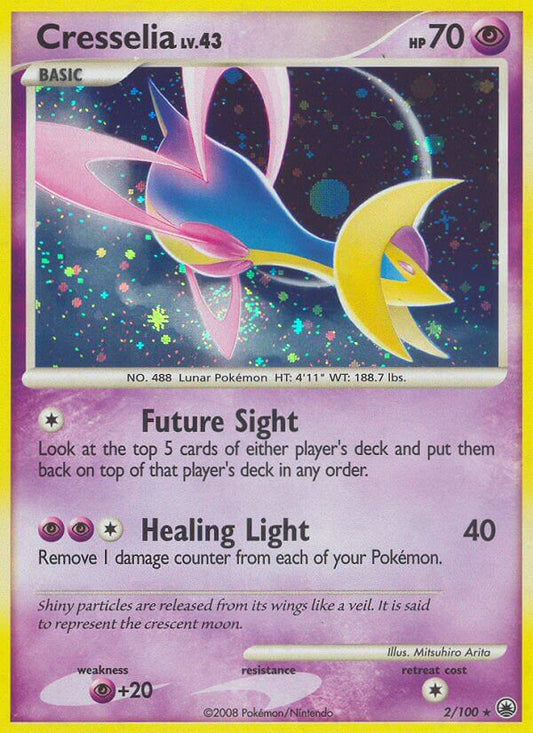 Cresselia | Majestic Dawn | Diamond & Pearl | 2/100 | New Mint | Rare Holo