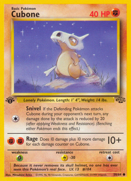 Cubone | Jungle | Classic | 50/64 | New Mint | Common
