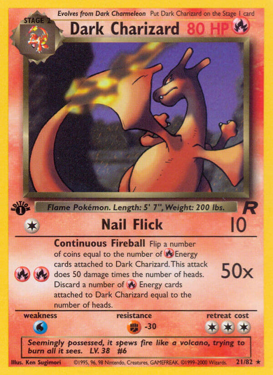 Dark Charizard | Team Rocket | Classic | 21/82 | New Mint | Rare