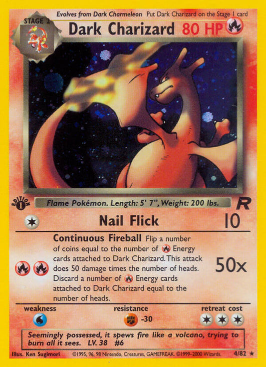 Dark Charizard | Team Rocket | Classic | 4/82 | New Mint | Rare Holo