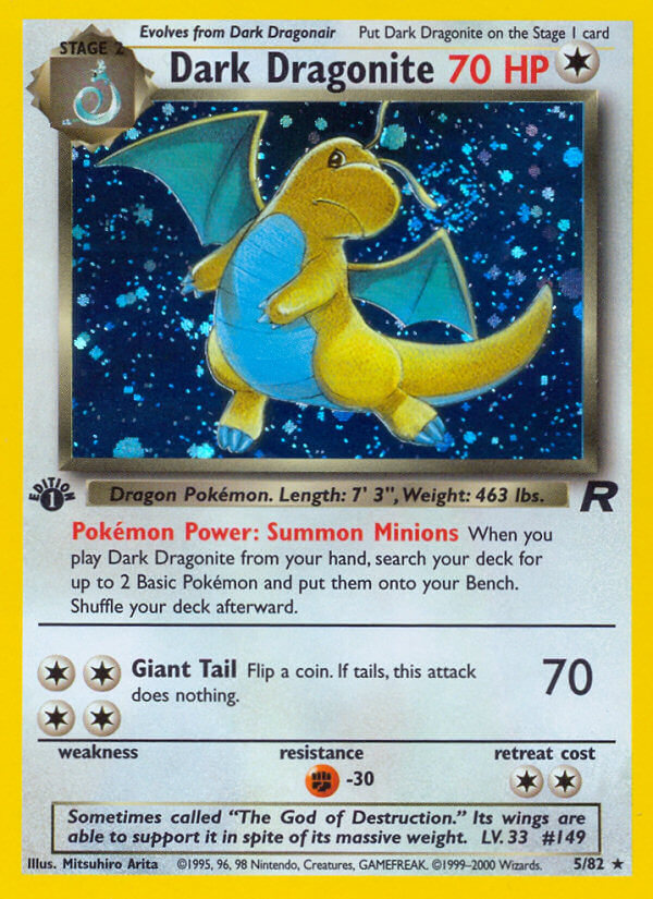 Dark Dragonite | Team Rocket | Classic | 5/82 | New Mint | Rare Holo