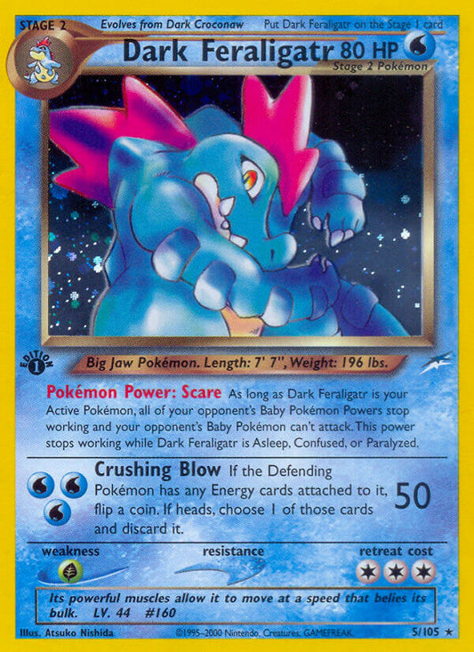 Dark Feraligatr | Neo Destiny | Neo | 5/105 | New Mint | Rare Holo