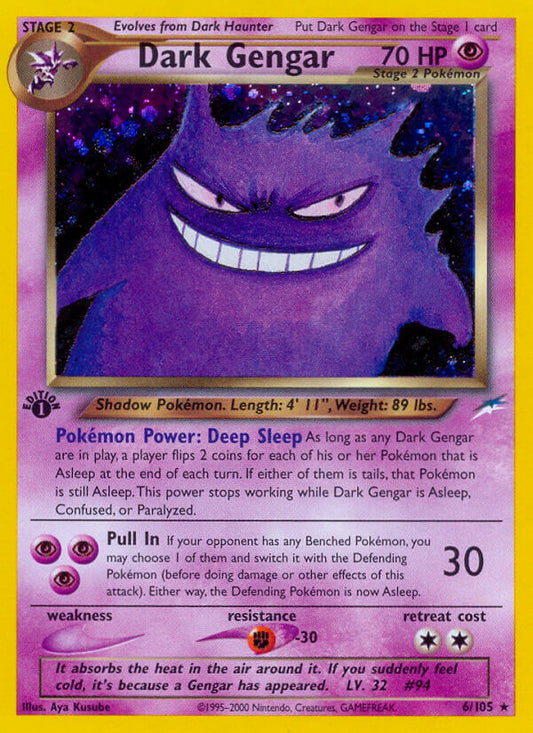 Dark Gengar | Neo Destiny | Neo | 6/105 | New Mint | Rare Holo
