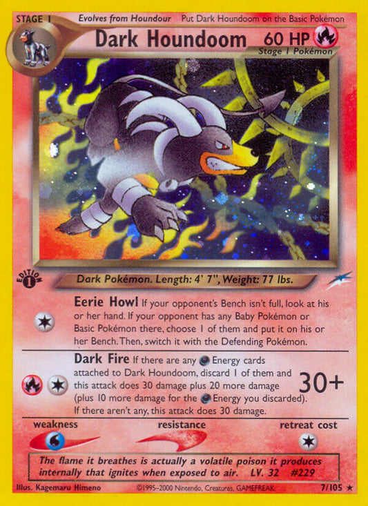 Dark Houndoom | Neo Destiny | Neo | 7/105 | New Mint | Rare Holo