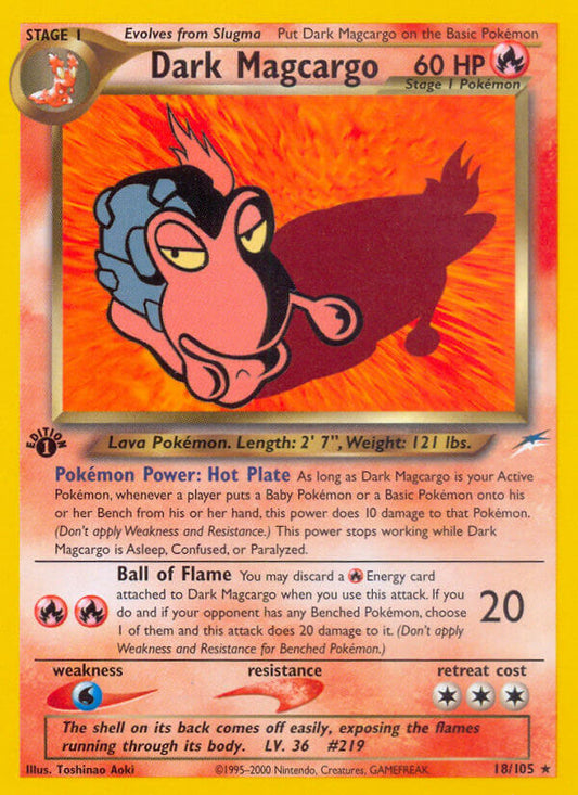 Dark Magcargo | Neo Destiny | Neo | 18/105 | New Mint | Rare