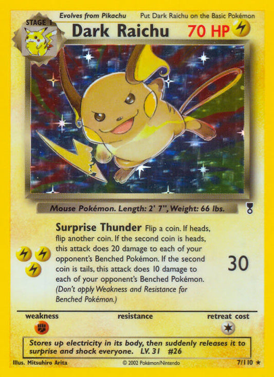 Dark Raichu | Legendary Collection | Other | 7/110 | New Mint | Rare Holo