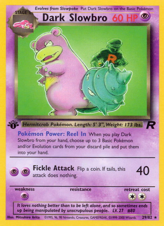 Dark Slowbro | Team Rocket | Classic | 29/82 | New Mint | Rare