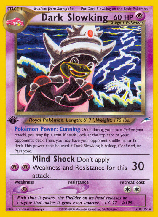 Dark Slowking | Neo Destiny | Neo | 20/105 | New Mint | Rare